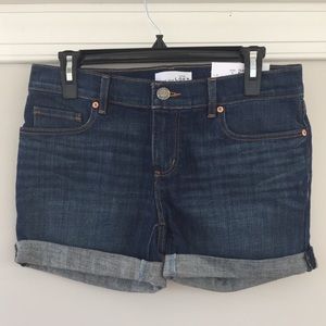 Relaxed Skinny Jean Shorts